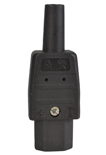IEC In-Line Female Plug - Kettle Plug With Easy Internal Screw connectors